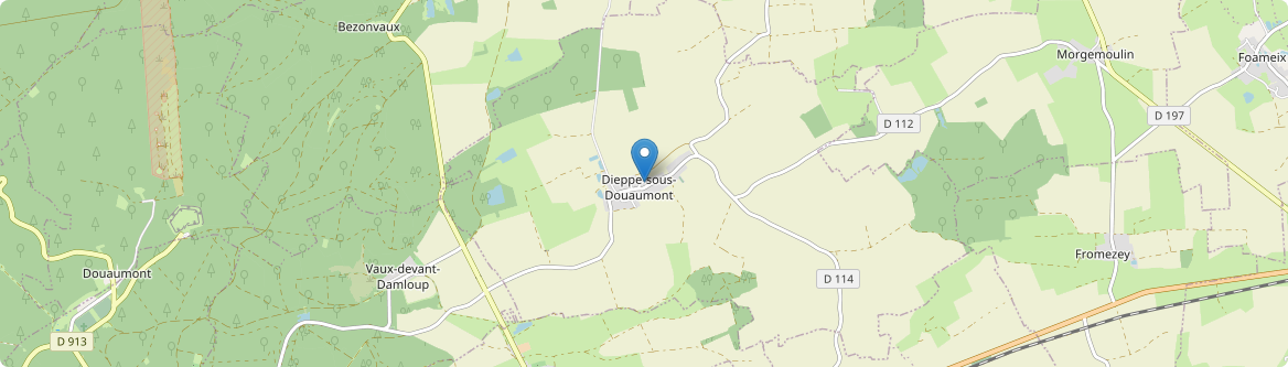 Dieppe-sous-Douaumont - Carte