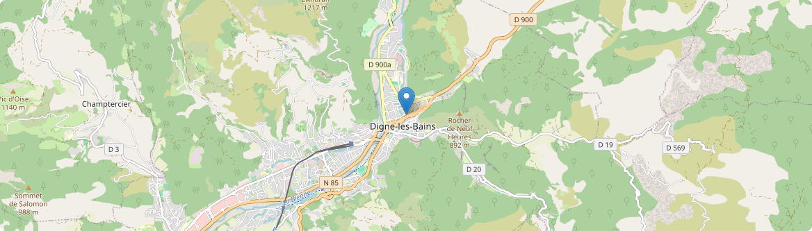 Digne-les-Bains - Carte