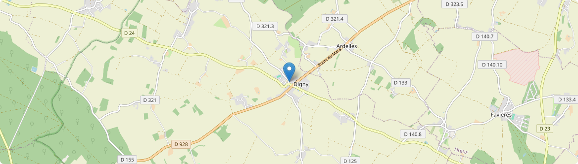 Digny - Carte