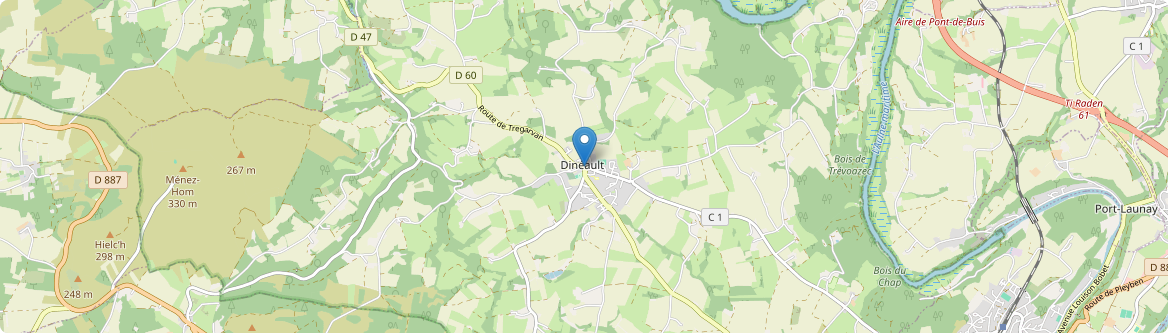 Dinéault - Carte
