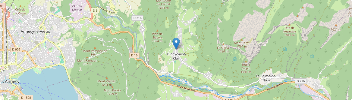 Dingy-Saint-Clair - Carte
