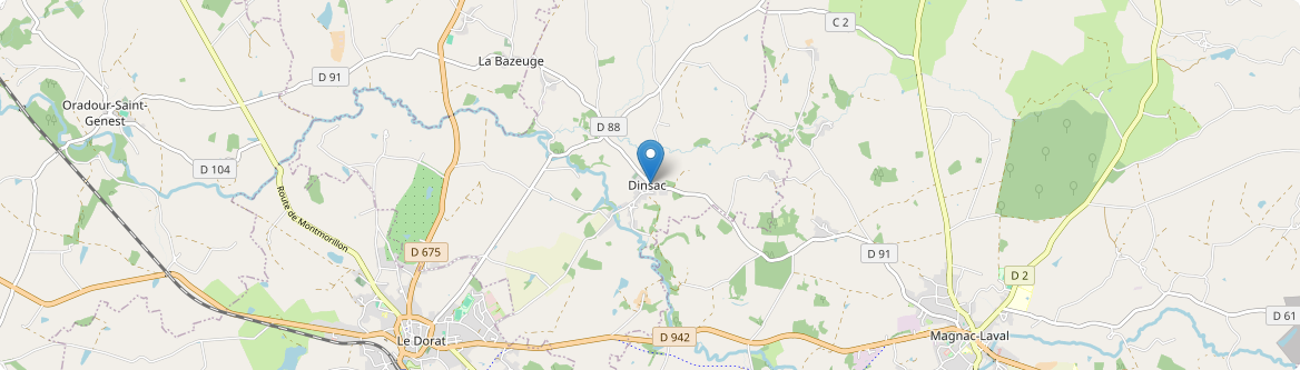 Dinsac - Carte