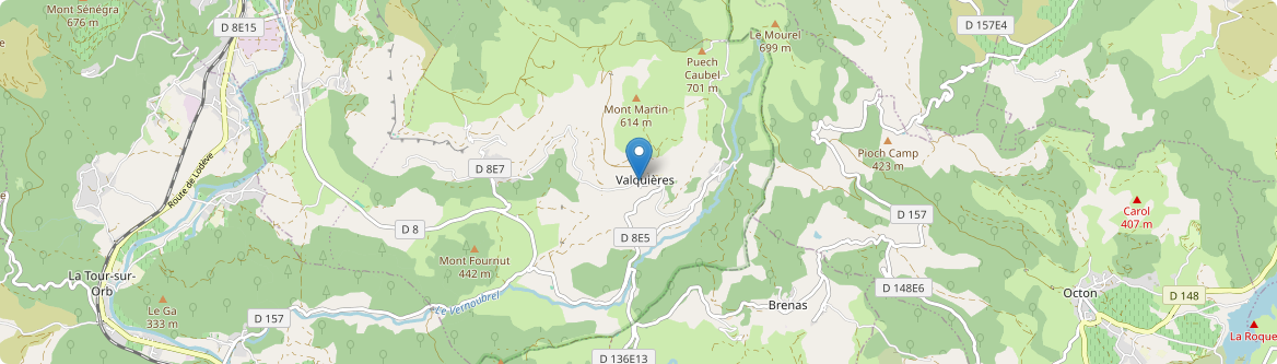 Dio-et-Valquières - Carte