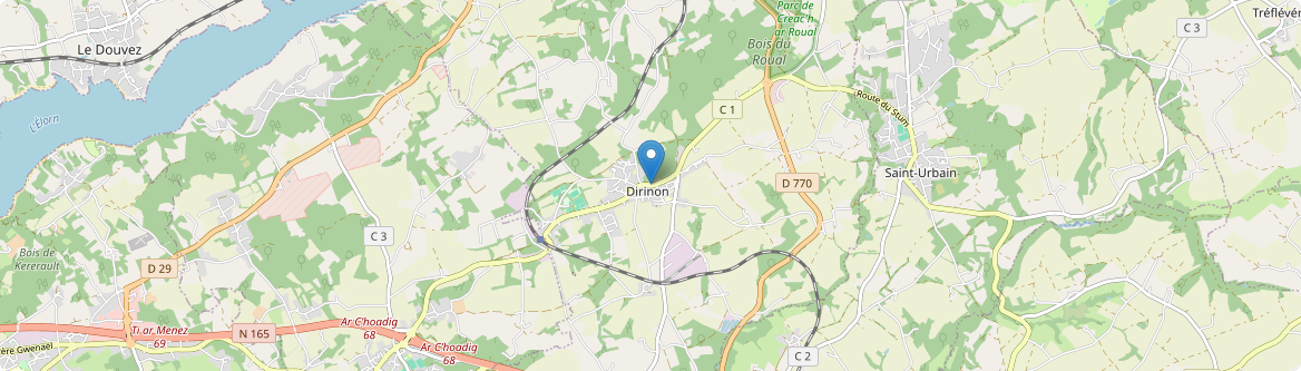 Dirinon - Carte