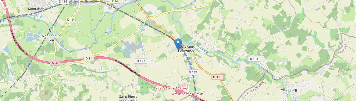 Dissay-sous-Courcillon - Carte