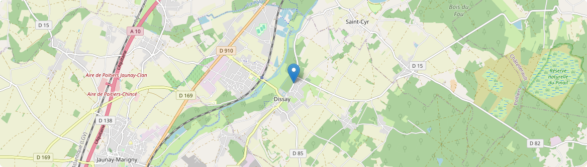 Dissay - Carte