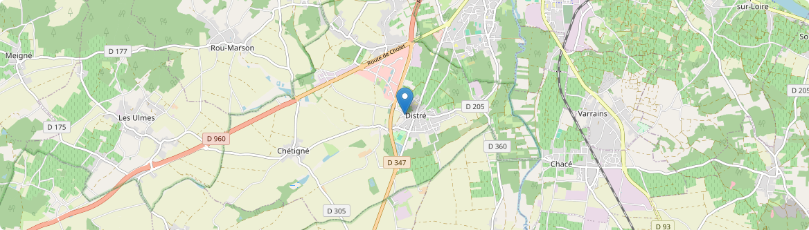 Distré - Carte