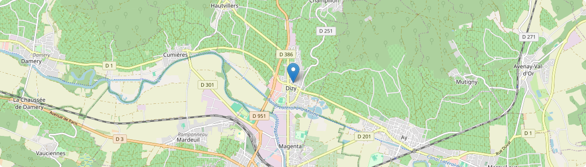 Dizy - Carte