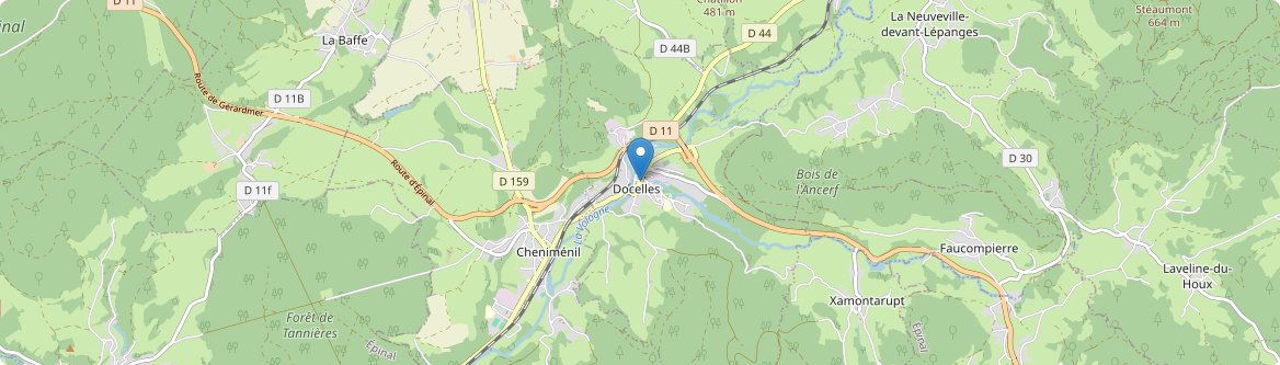 Docelles - Carte
