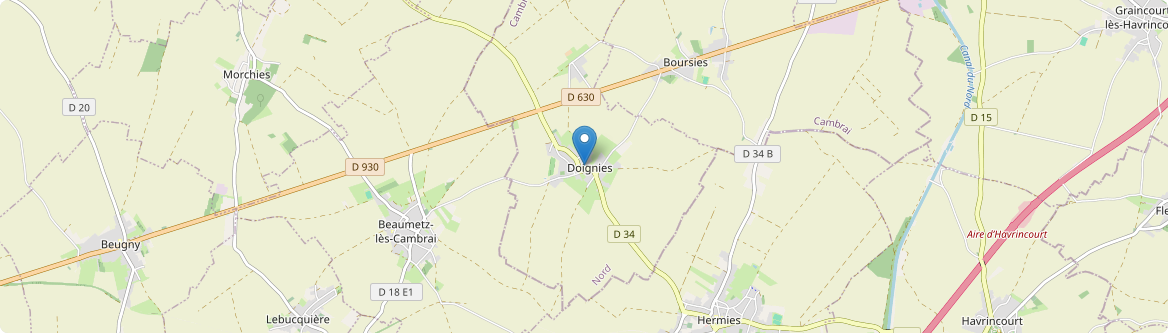 Doignies - Carte