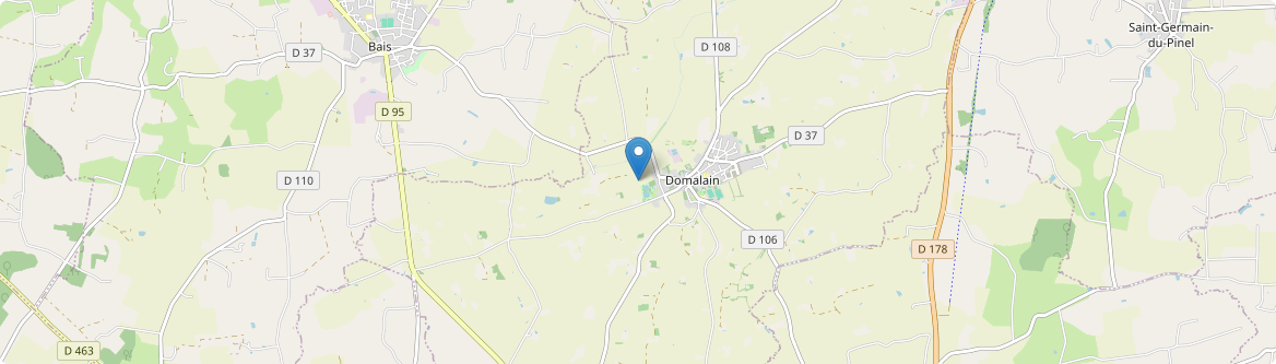 Domalain - Carte