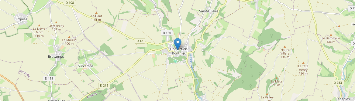 Domart-en-Ponthieu - Carte