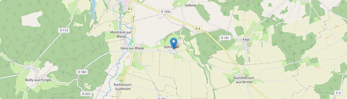 Domblain - Carte