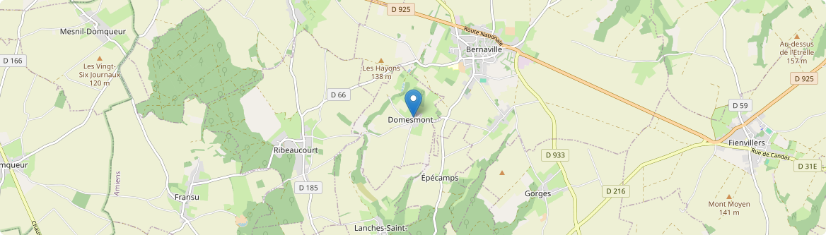 Domesmont - Carte