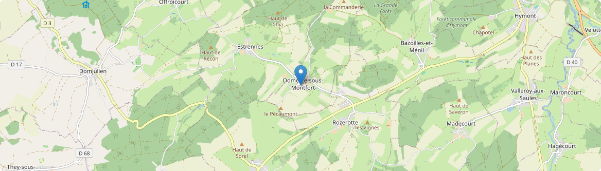 Domèvre-sous-Montfort - Carte