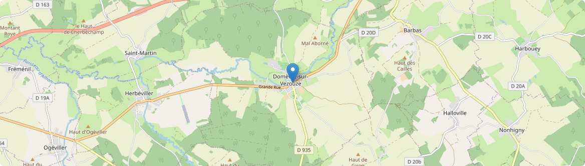 Domèvre-sur-Vezouze - Carte