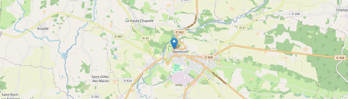 Domfront en Poiraie - Carte
