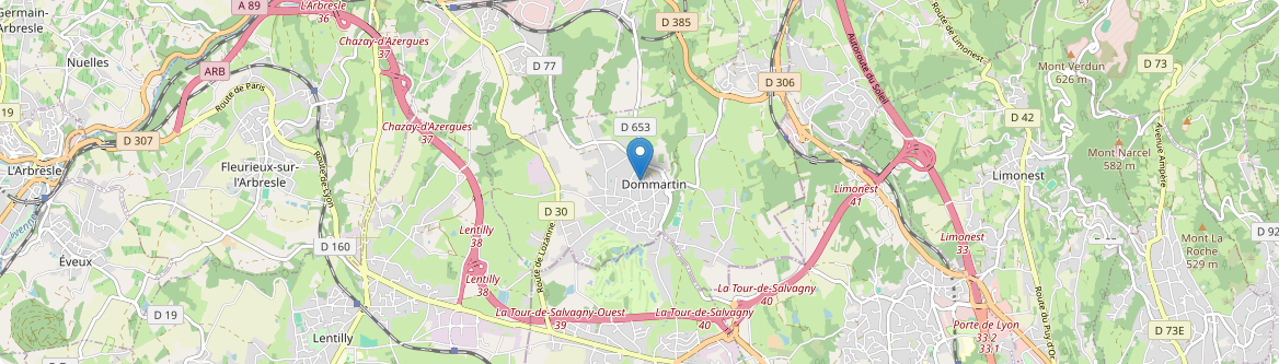 Dommartin - Carte