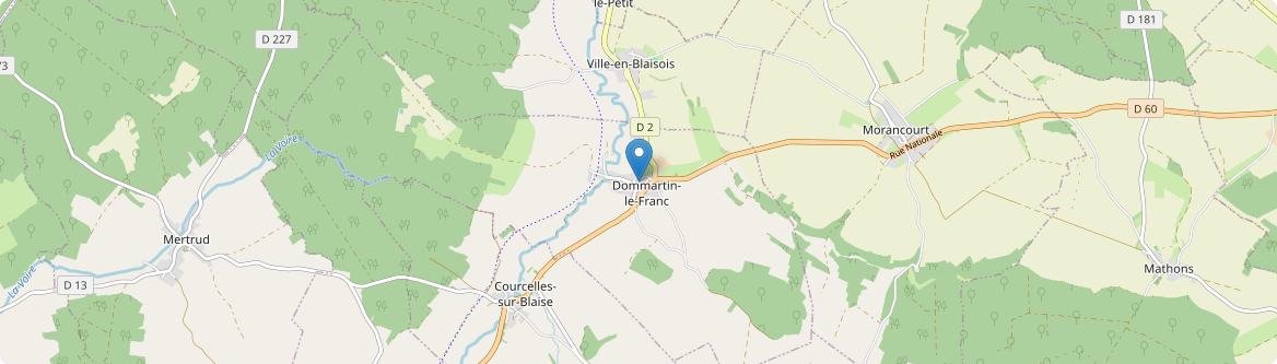 Dommartin-le-Franc - Carte