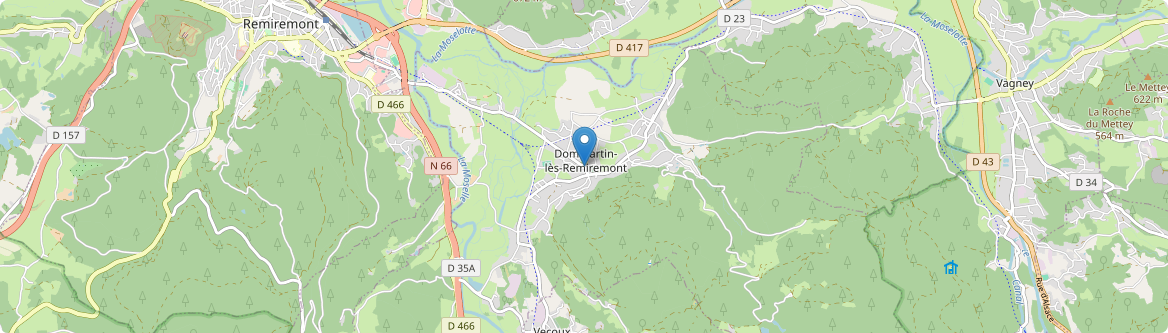 Dommartin-lès-Remiremont - Carte