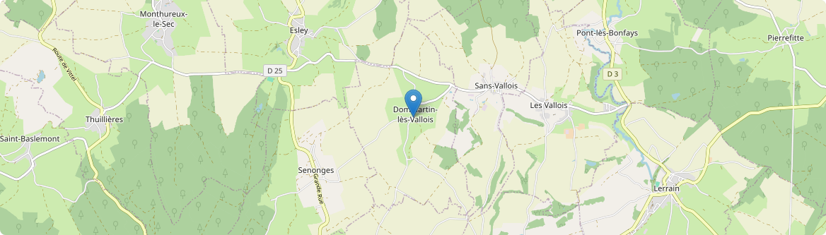 Dommartin-lès-Vallois - Carte