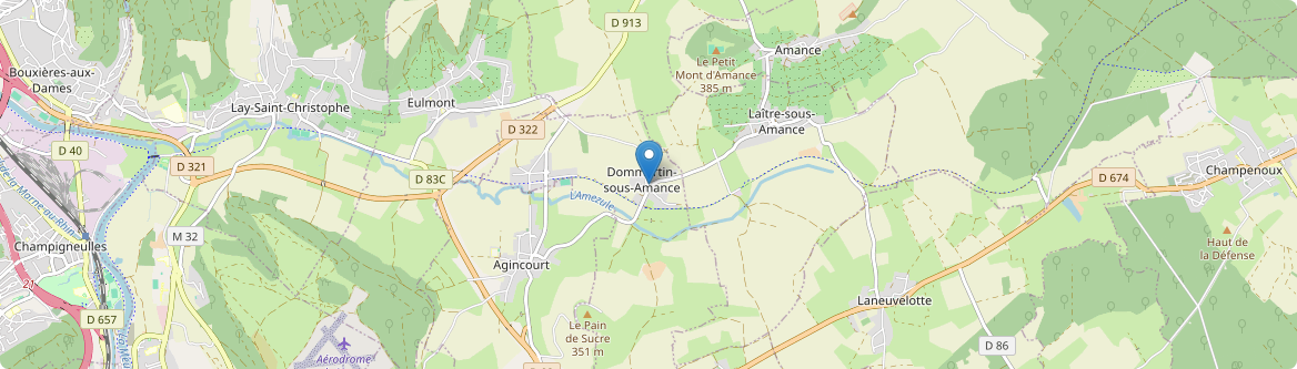 Dommartin-sous-Amance - Carte