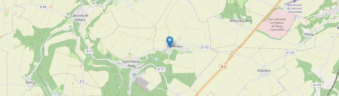Dommiers - Carte