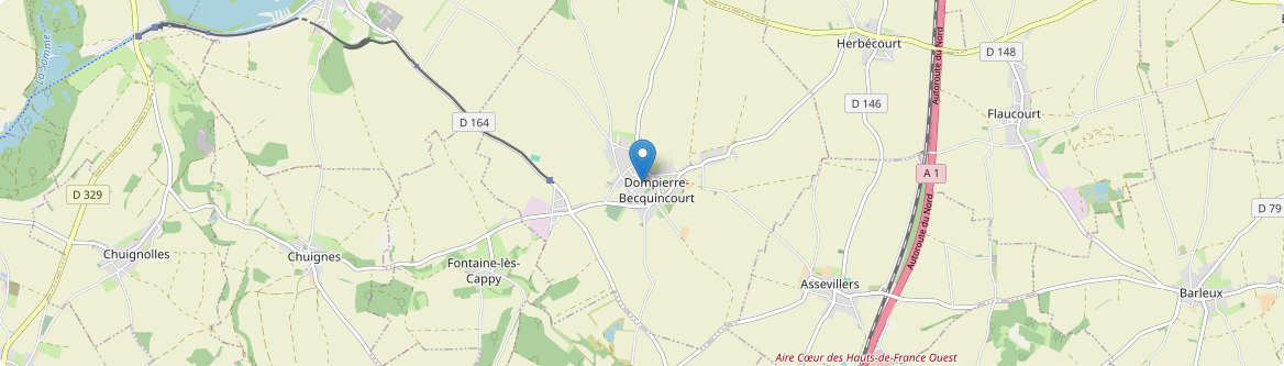 Dompierre-Becquincourt - Carte