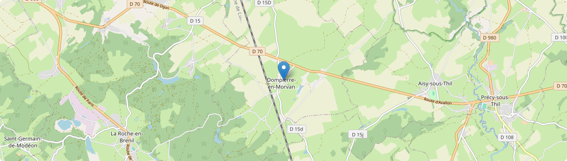 Dompierre-en-Morvan - Carte