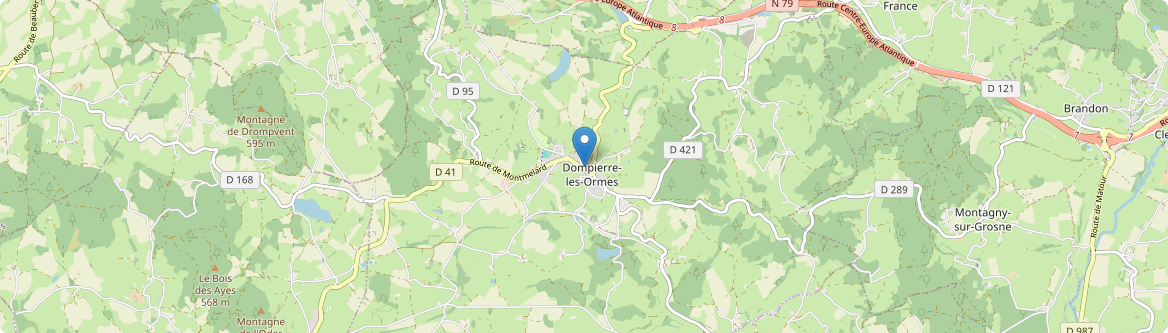 Dompierre-les-Ormes - Carte