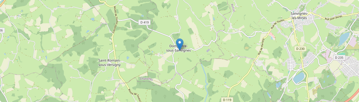 Dompierre-sous-Sanvignes - Carte