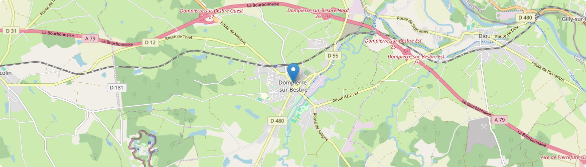 Dompierre-sur-Besbre - Carte