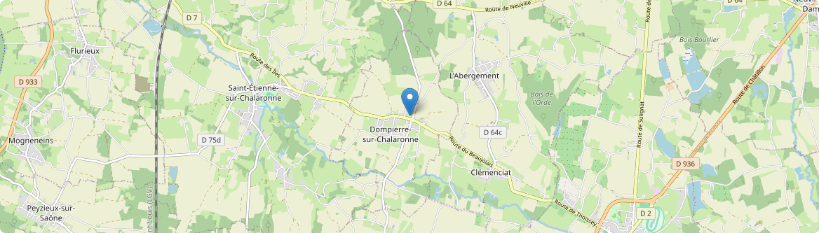 Dompierre-sur-Chalaronne - Carte