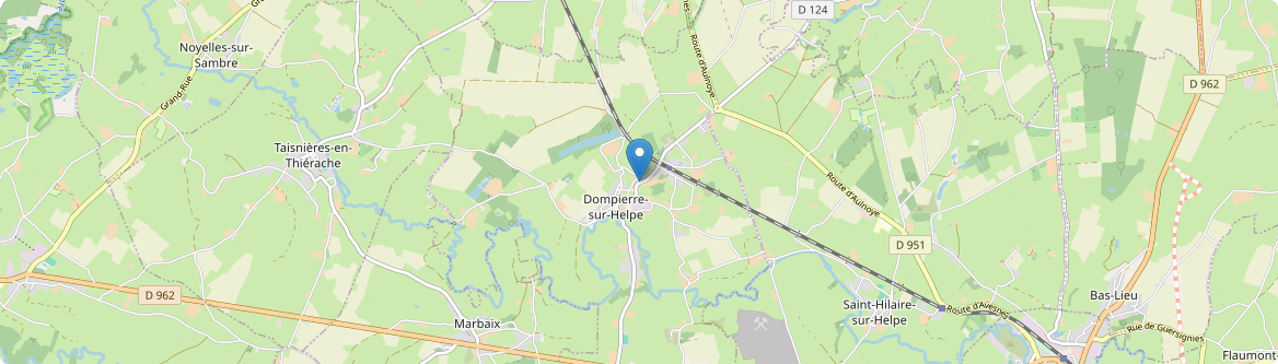Dompierre-sur-Helpe - Carte