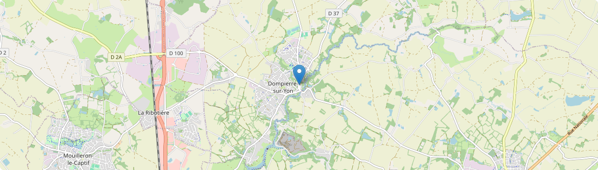Dompierre-sur-Yon - Carte