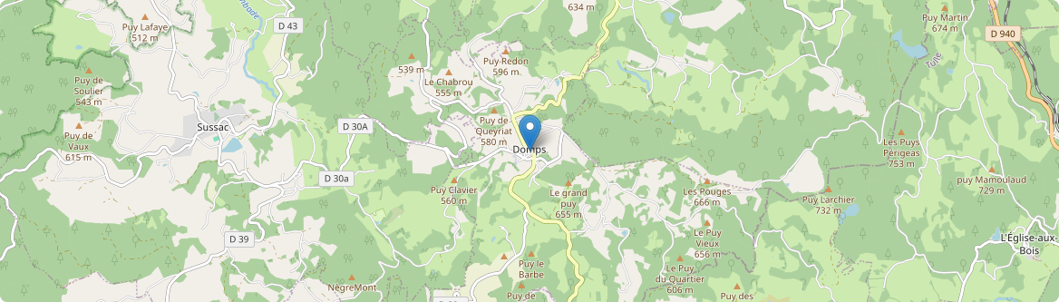 Domps - Carte