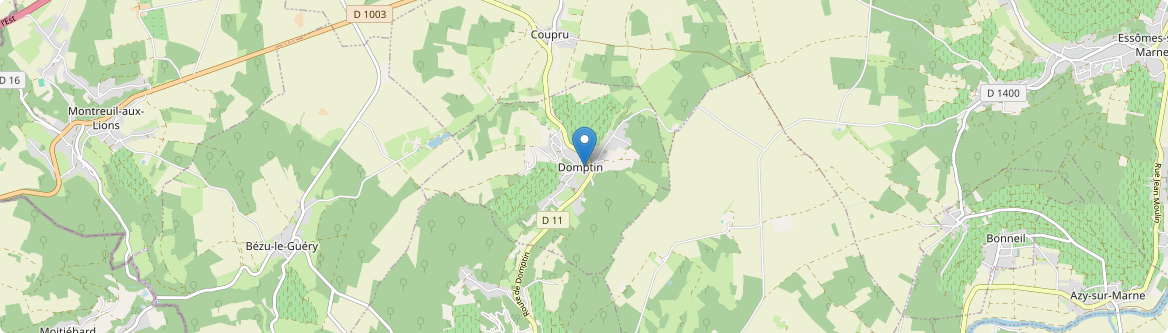 Domptin - Carte