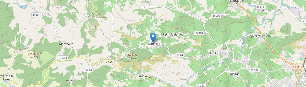 Donazac - Carte