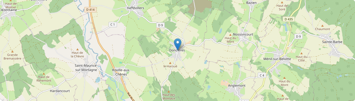 Doncières - Carte