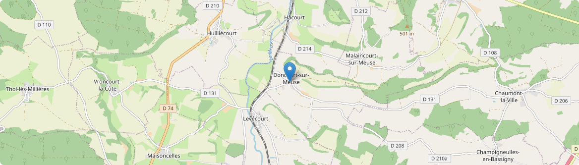 Doncourt-sur-Meuse - Carte