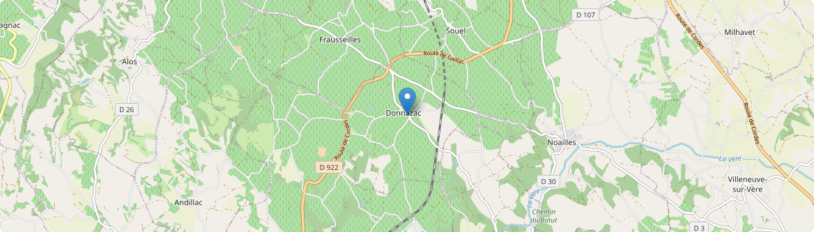 Donnazac - Carte