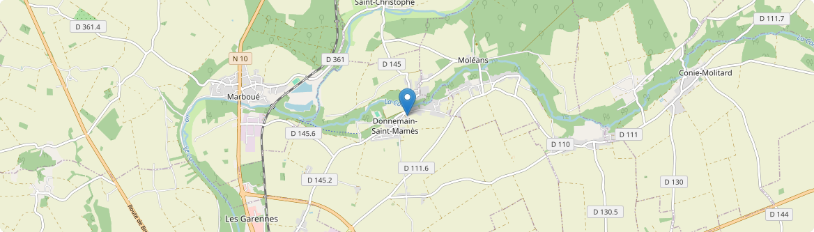 Donnemain-Saint-Mamès - Carte