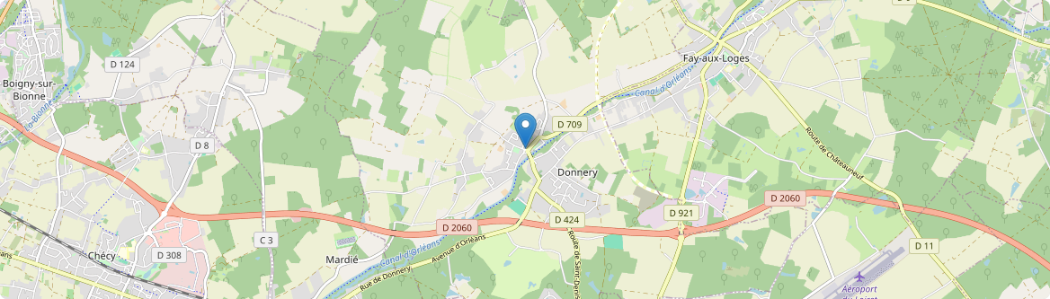 Donnery - Carte