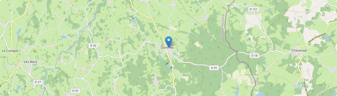 Dontreix - Carte
