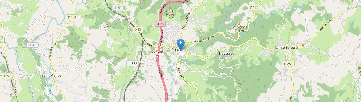 Donzenac - Carte