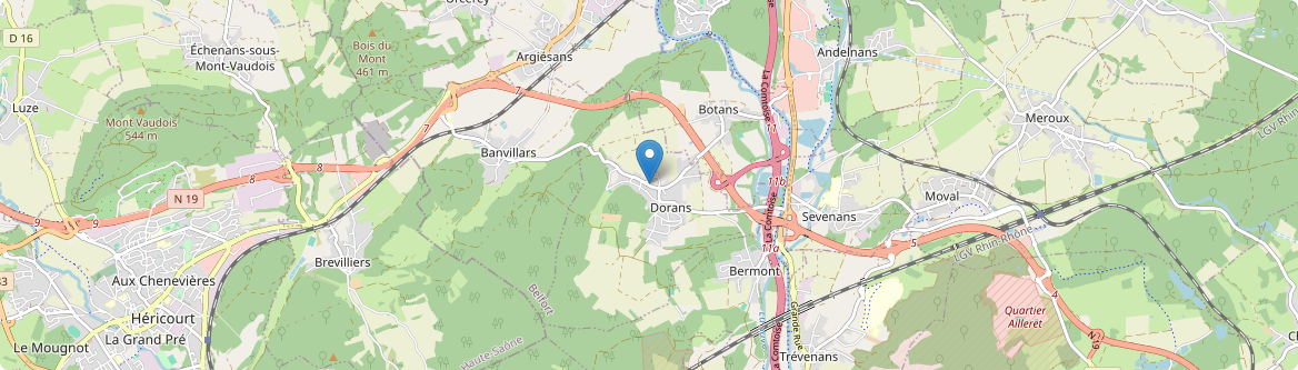 Dorans - Carte