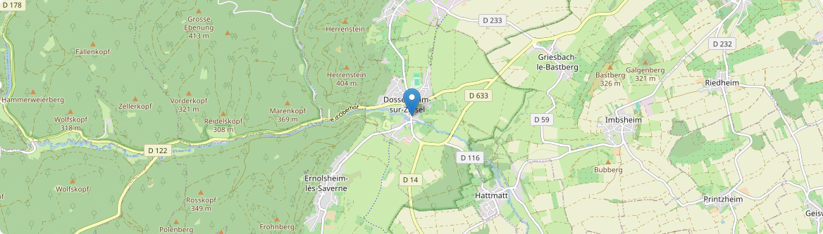 Dossenheim-sur-Zinsel - Carte