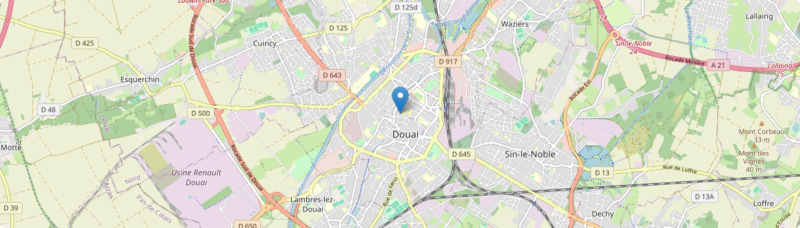Douai - Carte