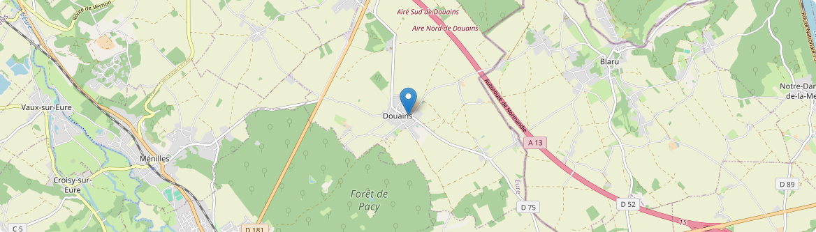 Douains - Carte