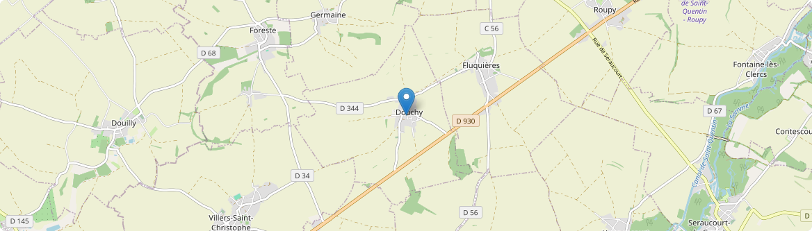 Douchy - Carte